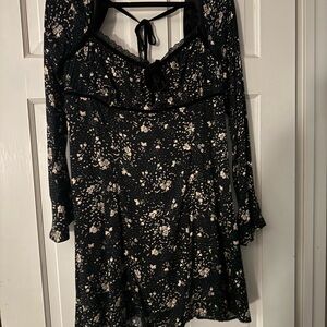 Free People Black and White Floral Dress